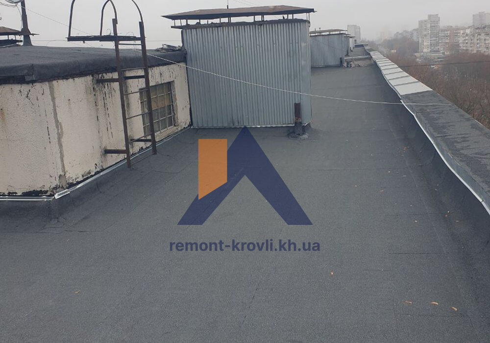 Капитальный ремонт кровли многоэтажного дома на Салтовке, Харьков